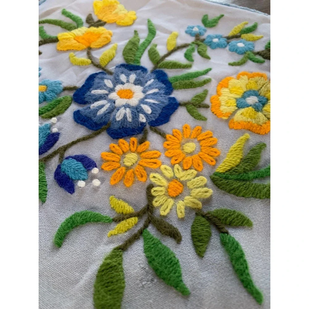 Handmade vintage embroidered